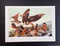 Full view of lithograph with border showing composition and numbering