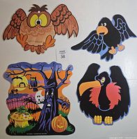 Front view of all four die-cuts