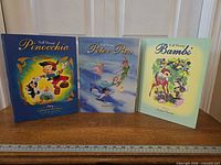 Front view of all three Disney Storybook Favorites hardcovers