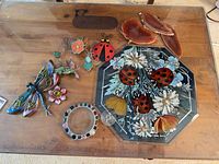 Group shot of entire lot laid out on table