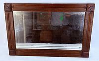 Front view of mirror showing frame and glass