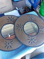Both round mirrors top view