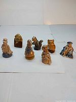 Full group of seven Wade Red Rose Tea figurines