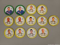 Overview of all 14 coins laid out