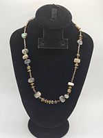 Full view of necklace on display bust