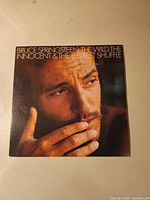 Front cover of Bruce Springsteen The Wild, The Innocent & The E Street Shuffle LP