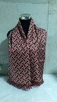 Patterned silk side on mannequin showing overall look