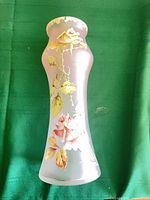 Frosted glass vase full view