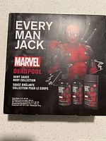 Front of boxed Deadpool Hawt Sauce Body Collection