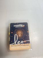 Front label of Leo soy wax melt clamshell