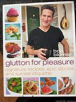 Front cover showing title, author, food images