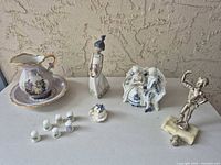 Group shot of all 11 items on table