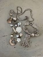 Necklace and bracelet together