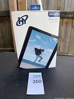 Front of sealed retail box showing Hyundai HYtab Plus 10LB2 tablet image
