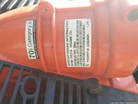 Echo PB-500T blower engine information label