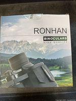 Front of Ronhan binoculars retail box