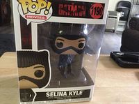 Front view of boxed Funko Pop #1190 Selina Kyle