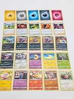Full layout showing 25 Pokémon cards in 5×5 grid