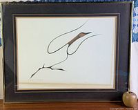Full view of framed Benjamin Chee Chee goose print