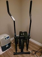Front view of elliptical machine