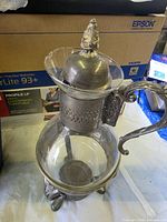 Full view warming decanter assembled