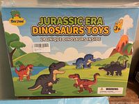 Front of sealed So'yee Jurassic Era Dinosaurs Toys box showing branding and details