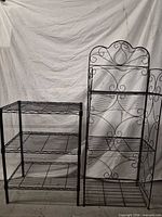 Both shelving units side by side