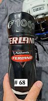 Heel branding F1000 and Authentic Ferland logo