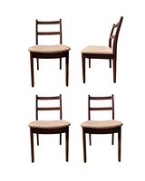 All four chairs front and side views