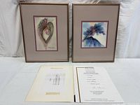 Both framed prints with certificate