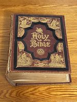 Front cover showing embossed gilt design