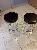 Pair of bar stools overall view
