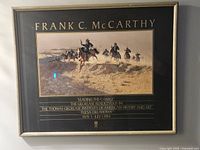 Full view of framed print with mat and frame