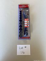Front view of sealed Crescent 11-piece pass-thru adjustable wrench set