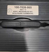 Label on carry case with part number and kit designation