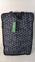Front view of L.L. Bean laptop sleeve with hang tag attached