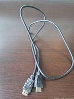 Full view of entire HDMI cable showing both male connectors