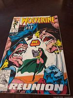 Front cover of Wolverine #62 comic book showing artwork and anniversary badge
