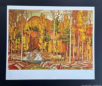 Full view of lithograph with border