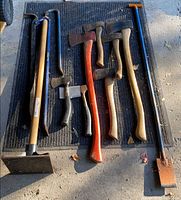 Full view of all tools laid out on mat