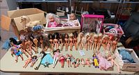 Full table showing all dolls, horses, accessories, boxes