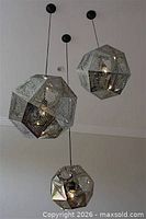 Three Etch pendants hanging to show appearance when installed