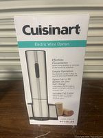Front of boxed Cuisinart CWO-25 electric wine opener