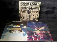 Front covers of all three double LPs