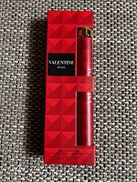 Front view of sealed Valentine Rouge 35 ml eau de parfum package