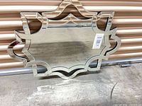 Full view of geometric mirror front
