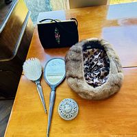 All five items displayed on tabletop