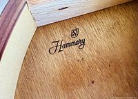 Hammary maker’s mark inside drawer