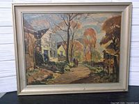 Framed print front view showing full artwork and frame