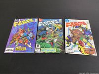 All three Atari Force issues 1-3 front covers visible